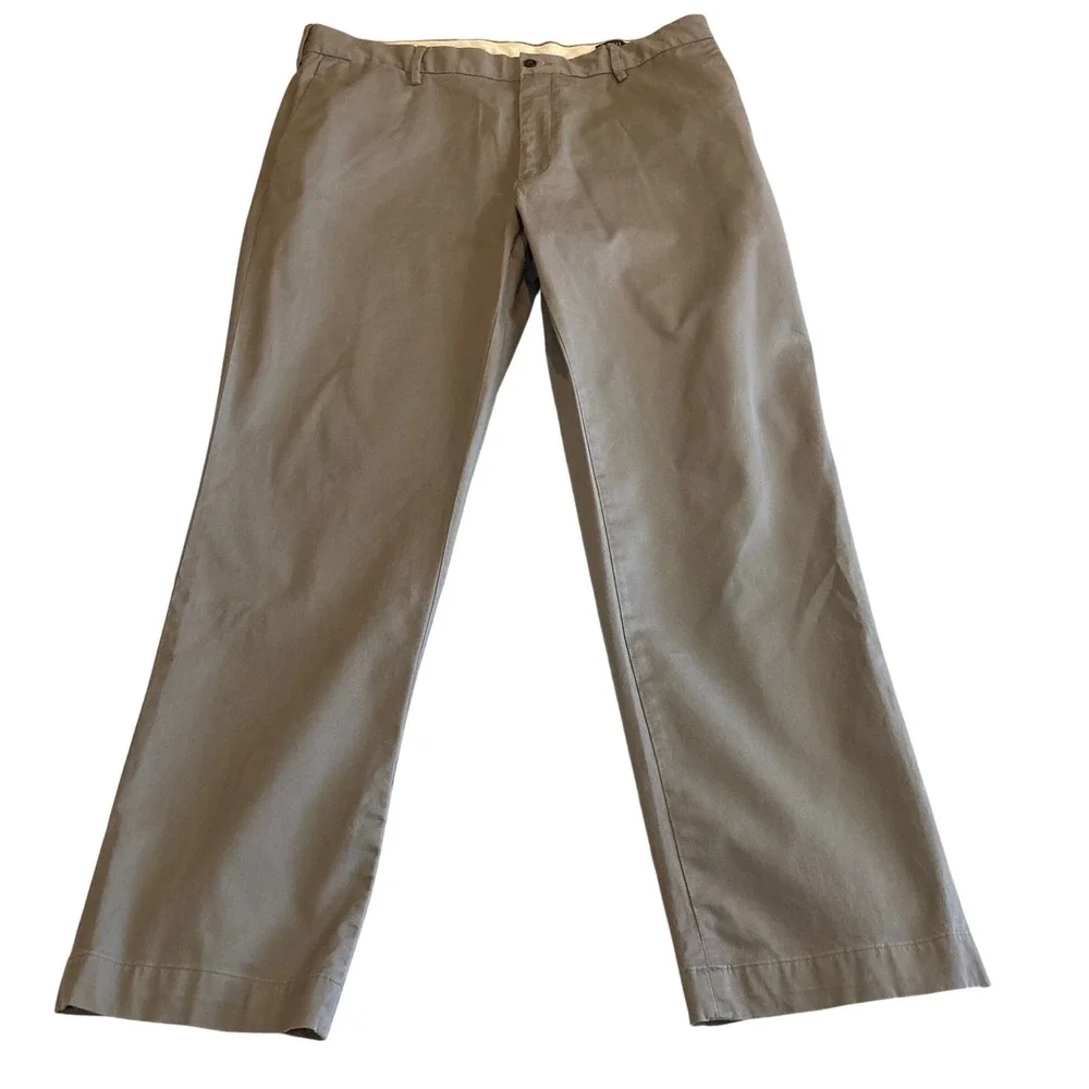 Polo Ralph Lauren Pants Men 38x32‎ (Fit 37x30) Stretch Classic Fit Taupe Gray
